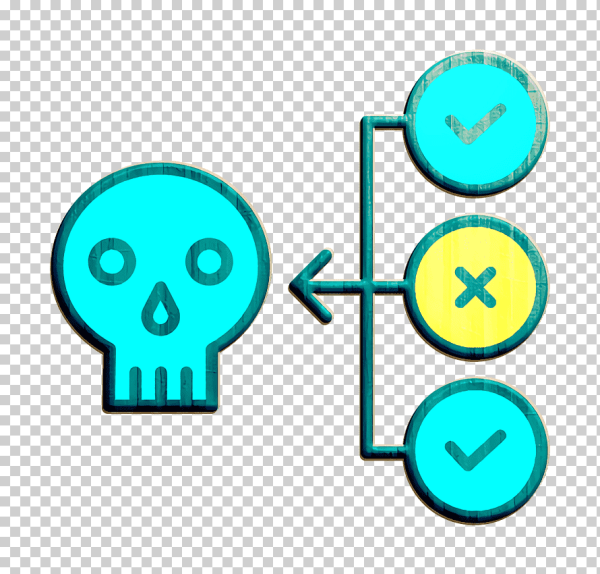 Смайлик голубой круг