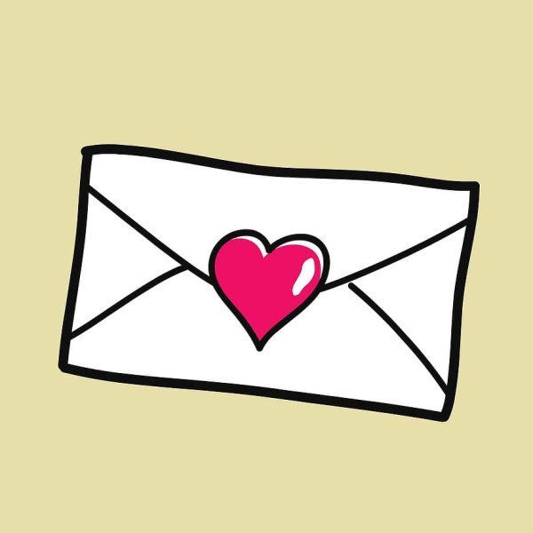 Конверт с сердечком