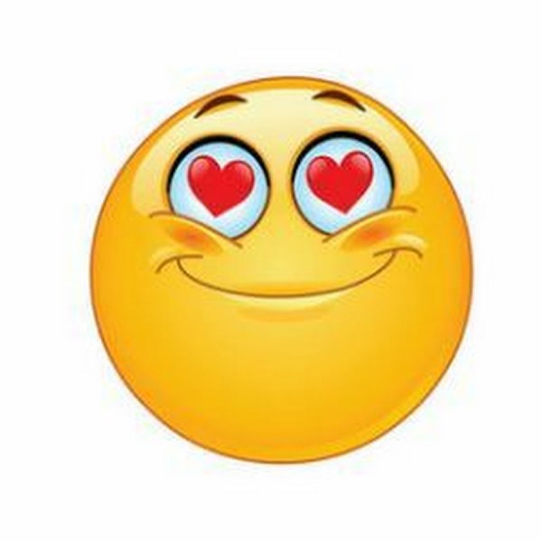 Смайлик с влюбленными глазами