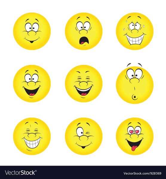 Эмоции на желтом фоне
