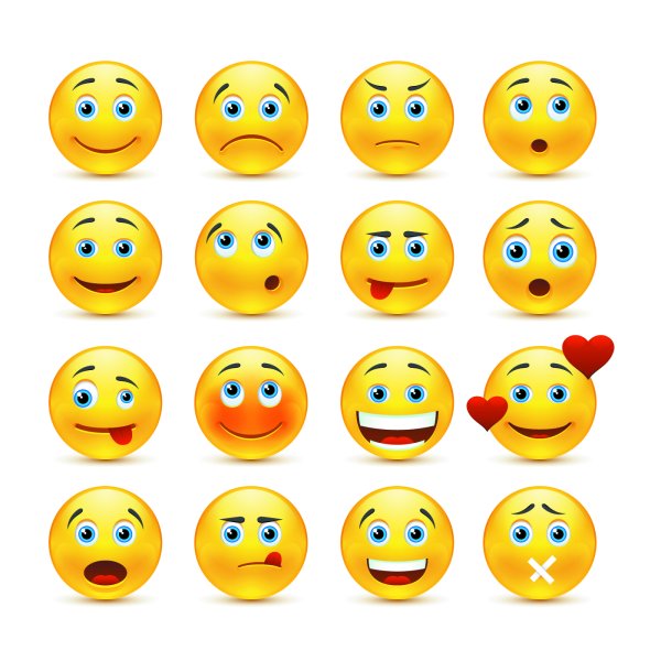 Эмоции в кружочках