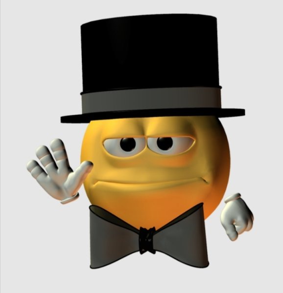 Смайлик джентльмен