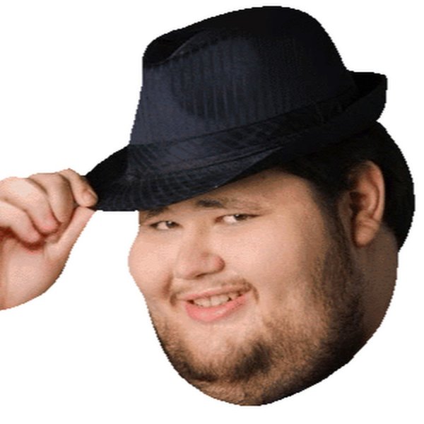 Толстый парень в шляпе