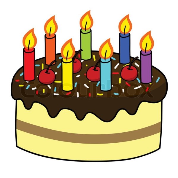 Свечи для торта рисунок для детей