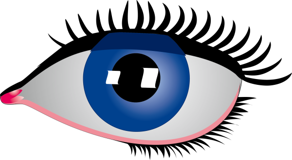 Глаза с ресницами мультяшные