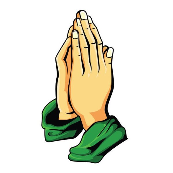 Стикер молящие руки