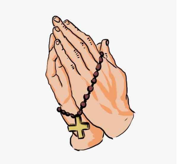 Hands Crossed cartoon