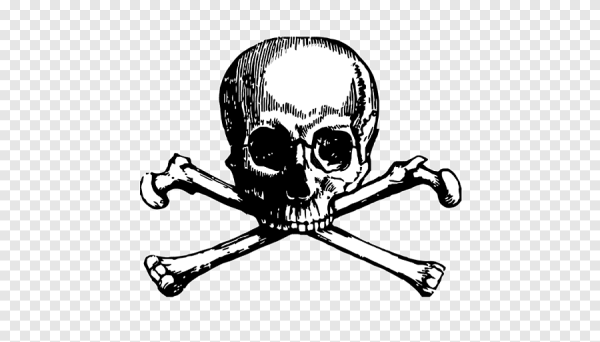 Тату череп с костями