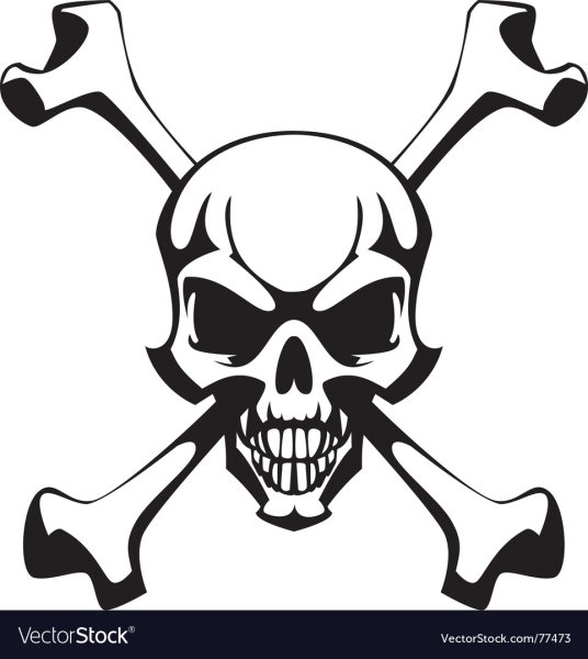 Голова скелета пирата