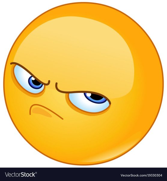 Злой обиженный смайлик