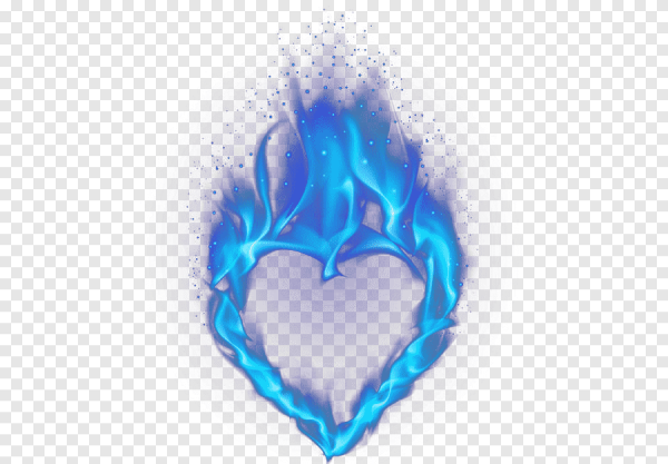 Огненное сердце без фона