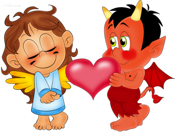 Валентинка с поцелуями