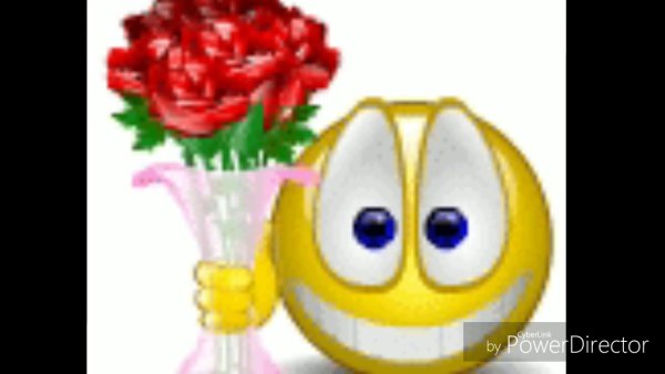 Смайлик с цветами из дурака