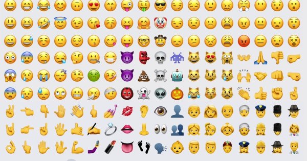 Смайлики айфона