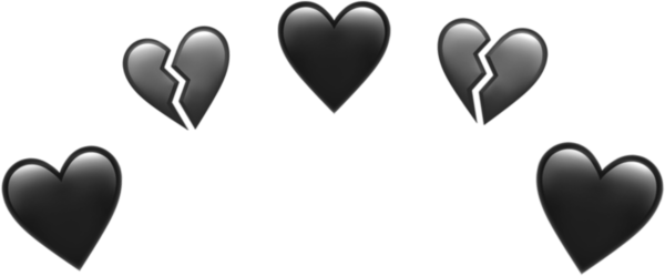 ЭМОДЖИ Хеарт Блэк