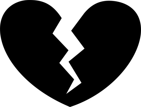 Чёрное разбитое сердце