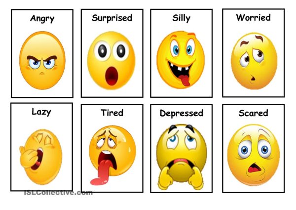 Карточки эмоции на английском