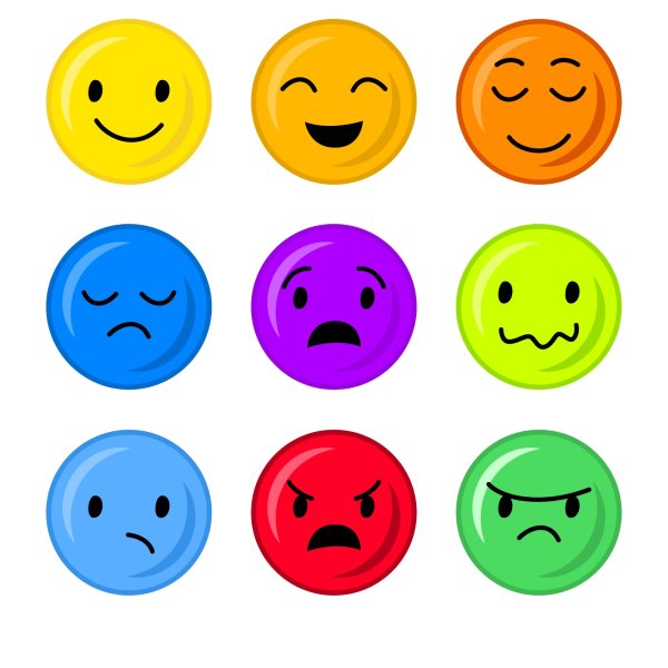 Эмоции по цветам для детей