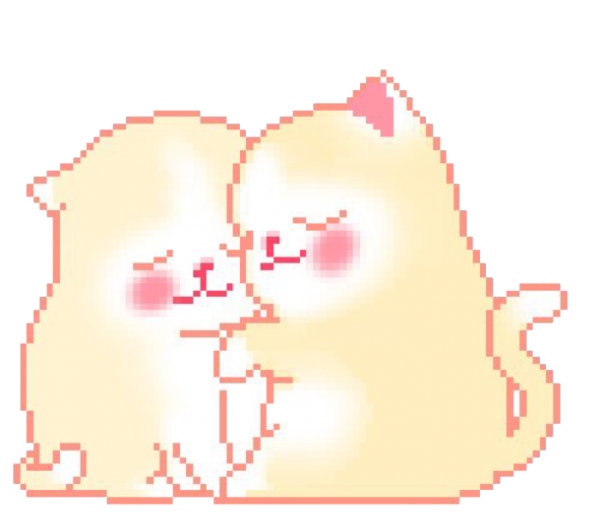 Милые пиксельные котики