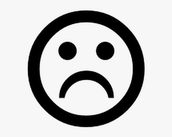 Значок грустный смайлик