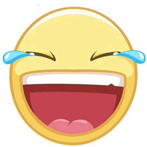 Смеющийся смайлик со слезами