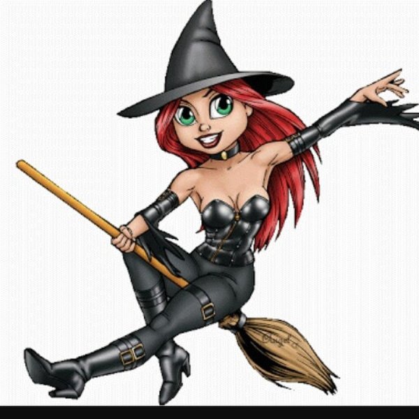 Женщина на метле