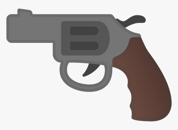 Пистолет на прозрачном фоне