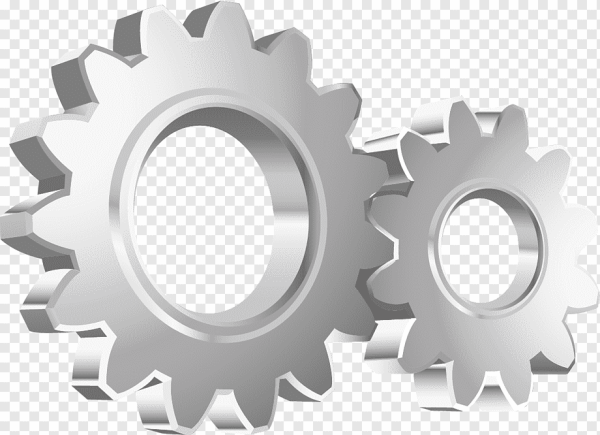 Шестеренка металлическая без фона