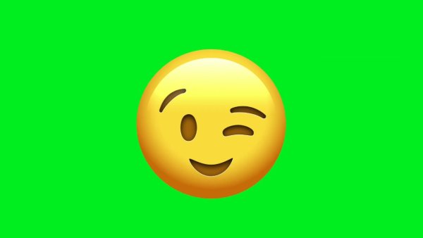 Симайлик на зелёном фоне