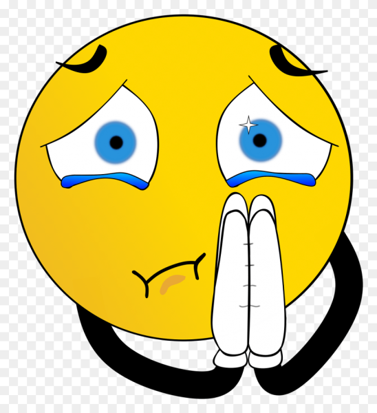 Молящий смайлик