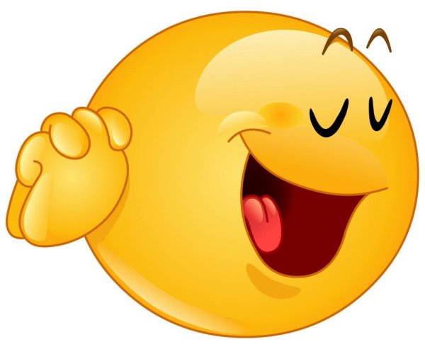 Смайлик закрывающий глаза