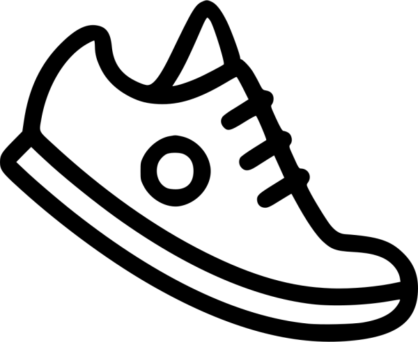 Кроссовки на прозрачном фоне