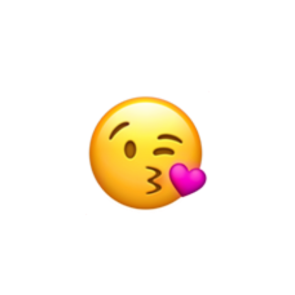 Целующий смайлик айфон
