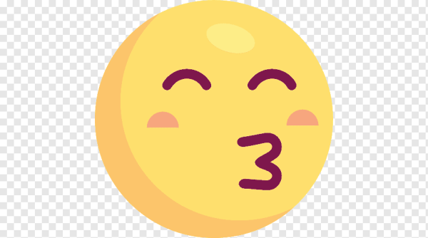 Иконки смайлик поцелуй