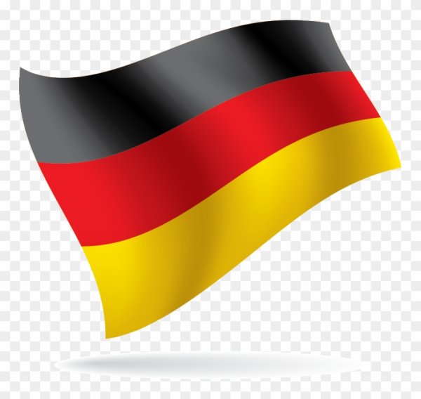 Развивающийся немецкий флаг