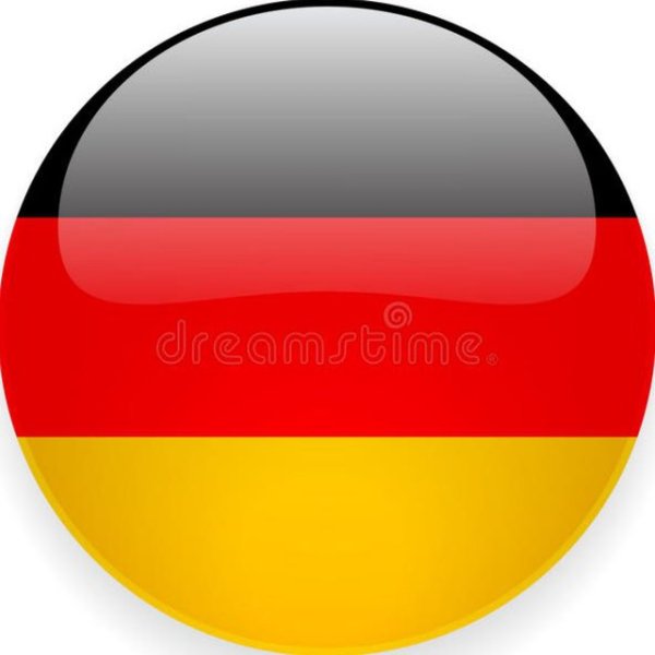 Флаг Германии круглый