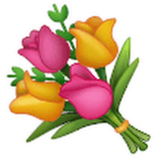 Эмодзи букет роз