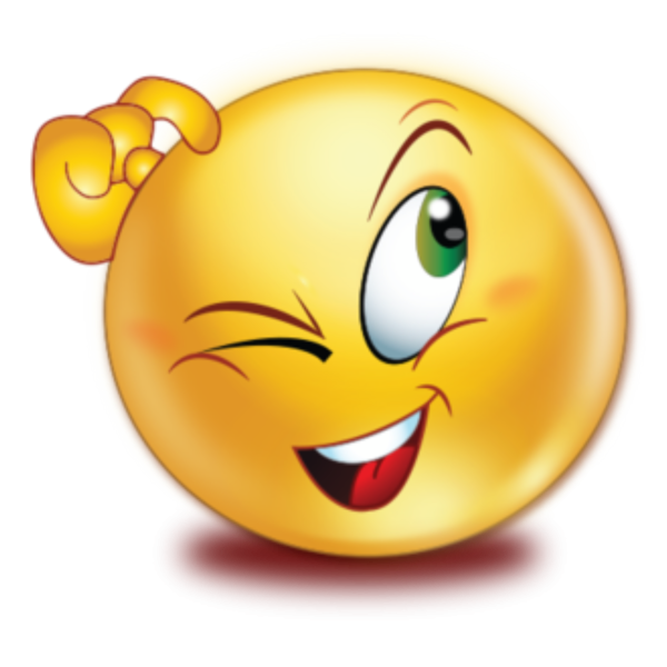 Прикольный задумчивый смайлик