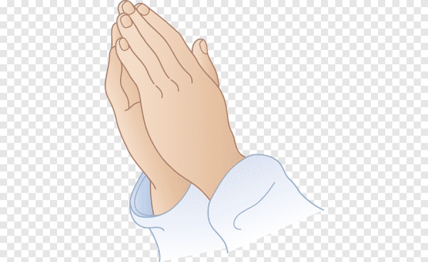 Стикер руки в молитве