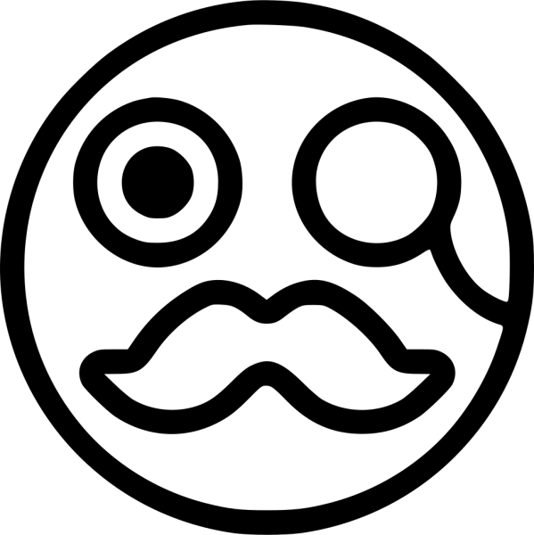 Смайлик с бородой