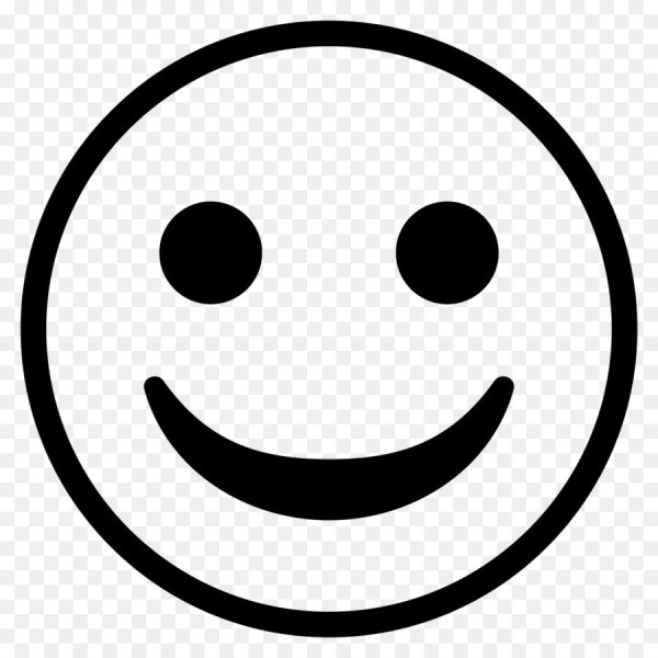 Смайлик на белом фоне