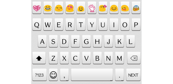 Смайлы андроид на клавиатуре