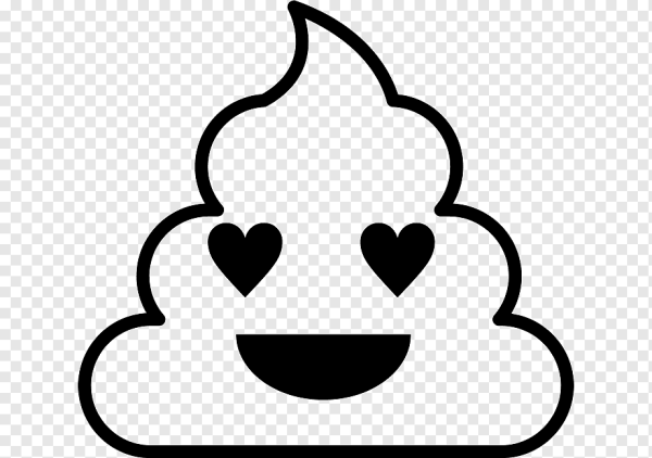 Раскраска какашка