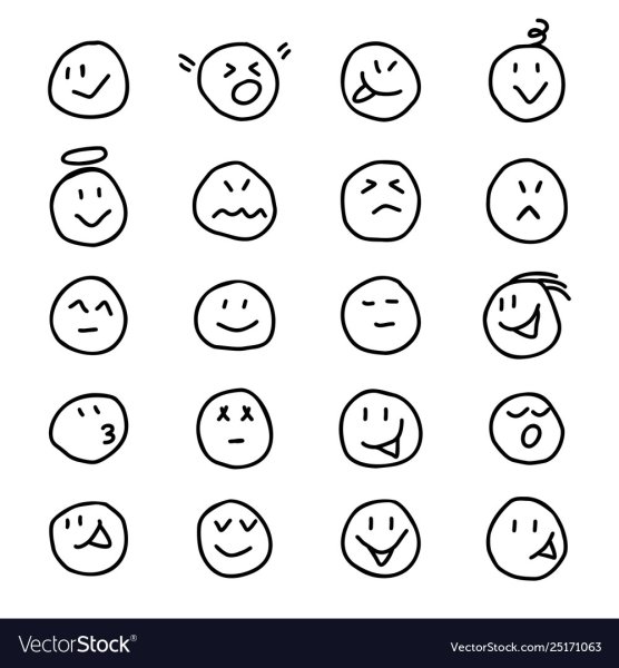 Пошаговое рисование карандашом смайлики