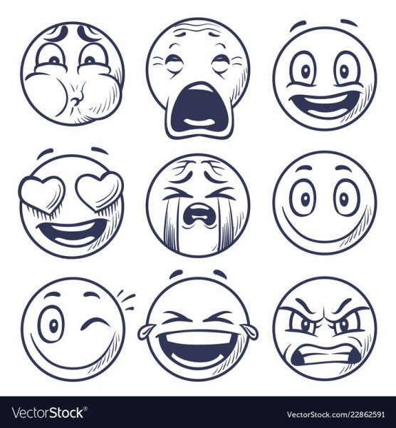 Маленькие картинки для распечатки смайлы