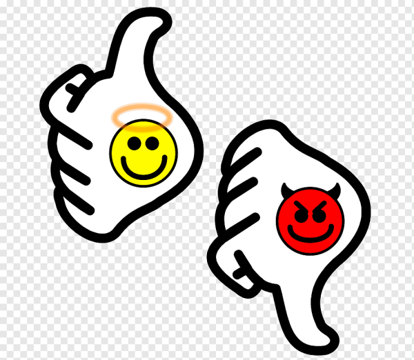 Смайлик ангел и демон
