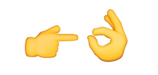 Смайлик палец в сторону