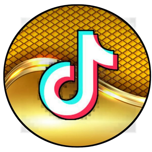 Тик ток круглый значок