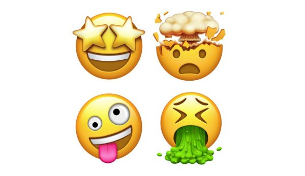 Эмодзи со звездочками в глазах