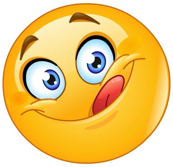 Смайлик облизывается